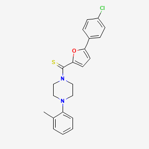 (5-(4-Chlorophenyl)furan-2-yl)(4-(o-tolyl)piperazin-1-yl)methanethione