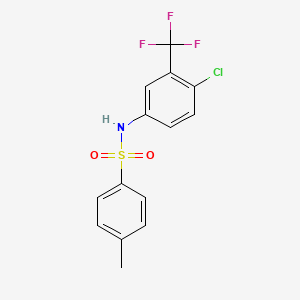 N-(4-chloro-3-(trifluoromethyl)phenyl)-4-methylbenzenesulfonamide