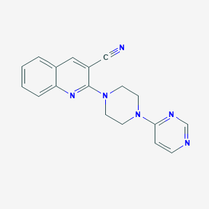 2-[4-(Pyrimidin-4-yl)piperazin-1-yl]quinoline-3-carbonitrile