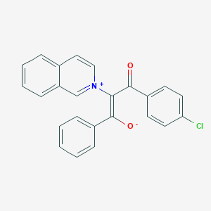 1-(4-Chlorophenyl)-2-(2-isoquinoliniumyl)-3-oxo-3-phenyl-1-propen-1-olate