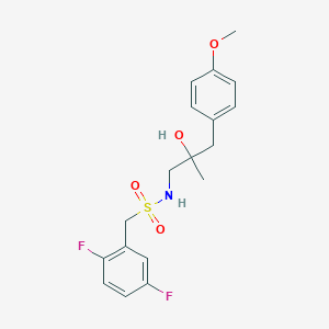 1-(2,5-difluorophenyl)-N-(2-hydroxy-3-(4-methoxyphenyl)-2-methylpropyl)methanesulfonamide