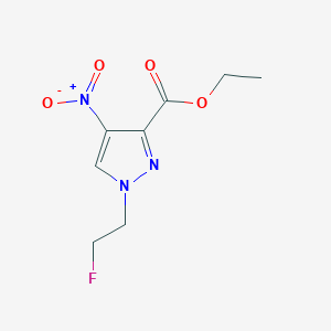 ethyl 1-(2-fluoroethyl)-4-nitro-1H-pyrazole-3-carboxylate