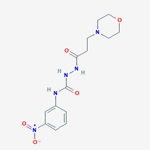 1-(3-Morpholin-4-ylpropanoylamino)-3-(3-nitrophenyl)urea