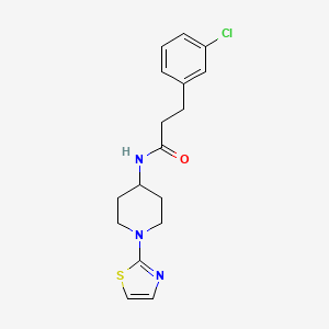 3-(3-chlorophenyl)-N-(1-(thiazol-2-yl)piperidin-4-yl)propanamide