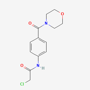 2-chloro-N-[4-(morpholin-4-ylcarbonyl)phenyl]acetamide
