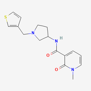 1-methyl-2-oxo-N-{1-[(thiophen-3-yl)methyl]pyrrolidin-3-yl}-1,2-dihydropyridine-3-carboxamide