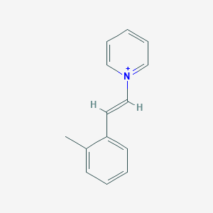 molecular formula C14H14N+ B280494 1-[2-(o-Tolyl)ethenyl]pyridinium 