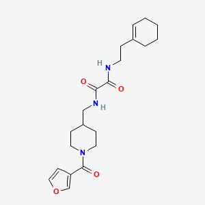 N1-(2-(cyclohex-1-en-1-yl)ethyl)-N2-((1-(furan-3-carbonyl)piperidin-4-yl)methyl)oxalamide
