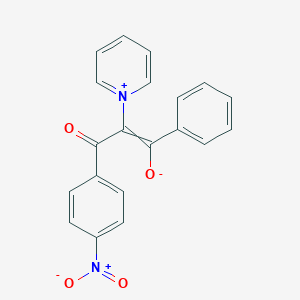 3-(4-Nitrophenyl)-3-oxo-1-phenyl-2-pyridin-1-ium-1-ylprop-1-en-1-olate