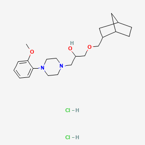 1-((1R,4S)-bicyclo[2.2.1]heptan-2-ylmethoxy)-3-(4-(2-methoxyphenyl)piperazin-1-yl)propan-2-ol dihydrochloride