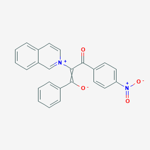 2-Isoquinolin-2-ium-2-yl-3-(4-nitrophenyl)-3-oxo-1-phenylprop-1-en-1-olate