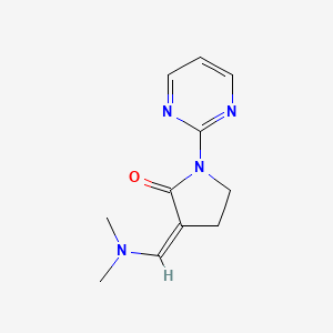 3-[(Dimethylamino)methylene]-1-(2-pyrimidinyl)-2-pyrrolidinone