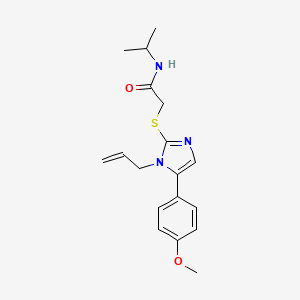 2-((1-allyl-5-(4-methoxyphenyl)-1H-imidazol-2-yl)thio)-N-isopropylacetamide
