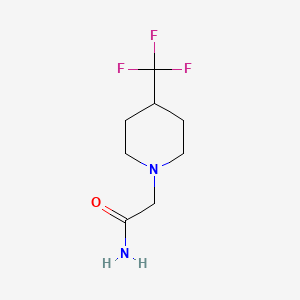 molecular formula C8H13F3N2O B2804994 2-[4-(Trifluoromethyl)piperidin-1-yl]acetamide CAS No. 1483081-53-3