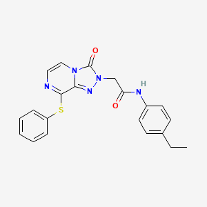 molecular formula C21H19N5O2S B2804997 4-{[(3'-fluorobiphenyl-4-yl)sulfonyl]amino}-N-(4-methoxyphenyl)benzamide CAS No. 1116061-56-3
