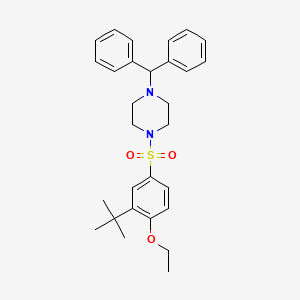 1-(3-Tert-butyl-4-ethoxybenzenesulfonyl)-4-(diphenylmethyl)piperazine
