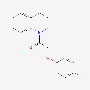 molecular formula C17H16FNO2 B2805003 1-(3,4-dihydroquinolin-1(2H)-yl)-2-(4-fluorophenoxy)ethanone CAS No. 609794-78-7