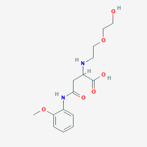 molecular formula C15H22N2O6 B2805008 2-[2-(2-羟基乙氧基)乙基氨基]-4-(2-甲氧基苯氨基)-4-氧代丁酸 CAS No. 1026765-82-1