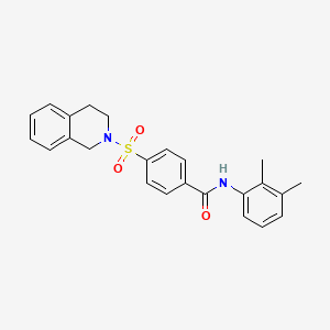 4-((3,4-dihydroisoquinolin-2(1H)-yl)sulfonyl)-N-(2,3-dimethylphenyl)benzamide