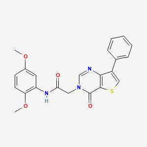 N-(2,5-dimethoxyphenyl)-2-(4-oxo-7-phenylthieno[3,2-d]pyrimidin-3(4H)-yl)acetamide
