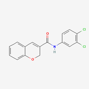 molecular formula C16H11Cl2NO2 B2805035 N-(3,4-dichlorophenyl)-2H-chromene-3-carboxamide CAS No. 338761-00-5