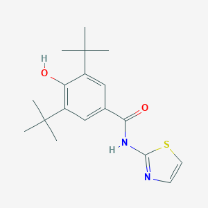 3,5-ditert-butyl-4-hydroxy-N-(1,3-thiazol-2-yl)benzamide