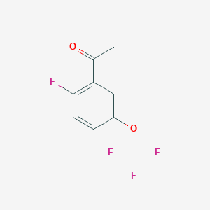 molecular formula C9H6F4O2 B2805051 1-[2-Fluoro-5-(trifluoromethoxy)phenyl]ethanone CAS No. 1532864-35-9