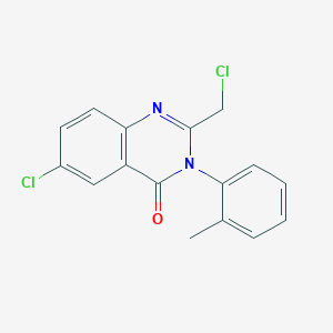 6-chloro-2-(chloromethyl)-3-(2-methylphenyl)-4(3H)-quinazolinone