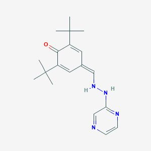 2,6-ditert-butyl-4-[(2-pyrazin-2-ylhydrazinyl)methylidene]cyclohexa-2,5-dien-1-one