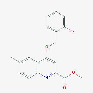 N-(4-fluorophenyl)-2-[6-(4-methylphenyl)-2-(methylthio)-5,7-dioxo-6,7-dihydro[1,3]thiazolo[4,5-d]pyrimidin-4(5H)-yl]acetamide