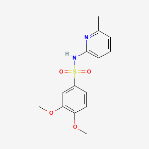 3,4-dimethoxy-N-(6-methylpyridin-2-yl)benzenesulfonamide