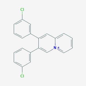 2,3-Bis(3-chlorophenyl)quinolizinium