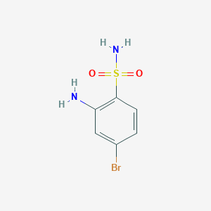 molecular formula C6H7BrN2O2S B2805084 2-Amino-4-bromobenzenesulfonamide CAS No. 54734-81-5