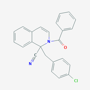 2-Benzoyl-1-(4-chlorobenzyl)-1,2-dihydro-1-isoquinolinecarbonitrile