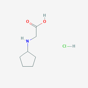 molecular formula C7H14ClNO2 B2805102 2-(Cyclopentylamino)acetic acid hydrochloride CAS No. 135809-42-6