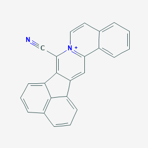 molecular formula C24H13N2+ B280511 13-Azoniahexacyclo[14.7.1.02,15.04,13.05,10.020,24]tetracosa-1(23),2,4(13),5,7,9,11,14,16,18,20(24),21-dodecaene-14-carbonitrile 