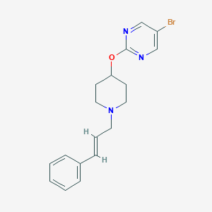 5-Bromo-2-[1-[(E)-3-phenylprop-2-enyl]piperidin-4-yl]oxypyrimidine