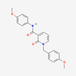 molecular formula C21H20N2O4 B2805114 1-(4-methoxybenzyl)-N-(4-methoxyphenyl)-2-oxo-1,2-dihydro-3-pyridinecarboxamide CAS No. 400077-72-7