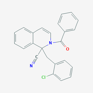 2-Benzoyl-1-(2-chlorobenzyl)-1,2-dihydro-1-isoquinolinecarbonitrile