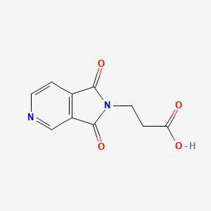 molecular formula C10H8N2O4 B2805125 3-(1,3-dioxo-1,3-dihydro-2H-pyrrolo[3,4-c]pyridin-2-yl)propanoic acid CAS No. 681837-30-9