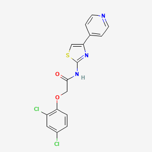 2-(2,4-dichlorophenoxy)-N-(4-pyridin-4-yl-1,3-thiazol-2-yl)acetamide