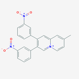 8-Methyl-2,3-bis(3-nitrophenyl)quinolizin-5-ium