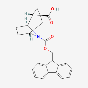(1S,2R,4S,6R)-9-(9H-Fluoren-9-ylmethoxycarbonyl)-9-azatricyclo[4.2.1.02,4]nonane-4-carboxylic acid
