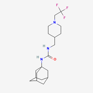 1-(1-Adamantyl)-3-[[1-(2,2,2-trifluoroethyl)piperidin-4-yl]methyl]urea