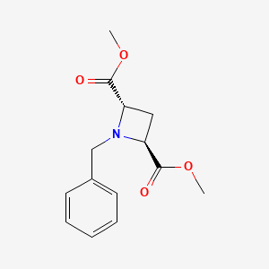 molecular formula C14H17NO4 B2805153 trans-Dimethyl 1-benzylazetidine-2,4-dicarboxylate CAS No. 121049-91-0; 2059908-86-8