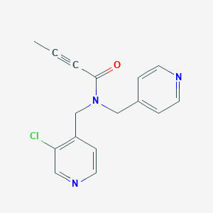 N-[(3-Chloropyridin-4-yl)methyl]-N-(pyridin-4-ylmethyl)but-2-ynamide