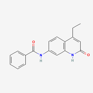 N-(4-ethyl-2-oxo-1H-quinolin-7-yl)benzamide