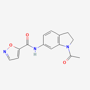 molecular formula C14H13N3O3 B2805184 N-(1-acetylindolin-6-yl)isoxazole-5-carboxamide CAS No. 1211119-84-4