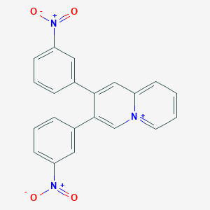 2,3-Bis(3-nitrophenyl)quinolizinium