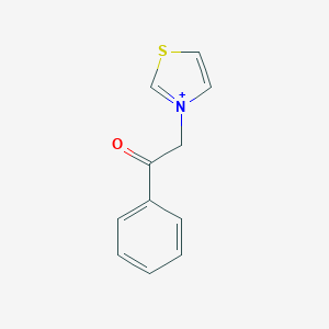molecular formula C11H10NOS+ B280520 3-Phenacylthiazolium 